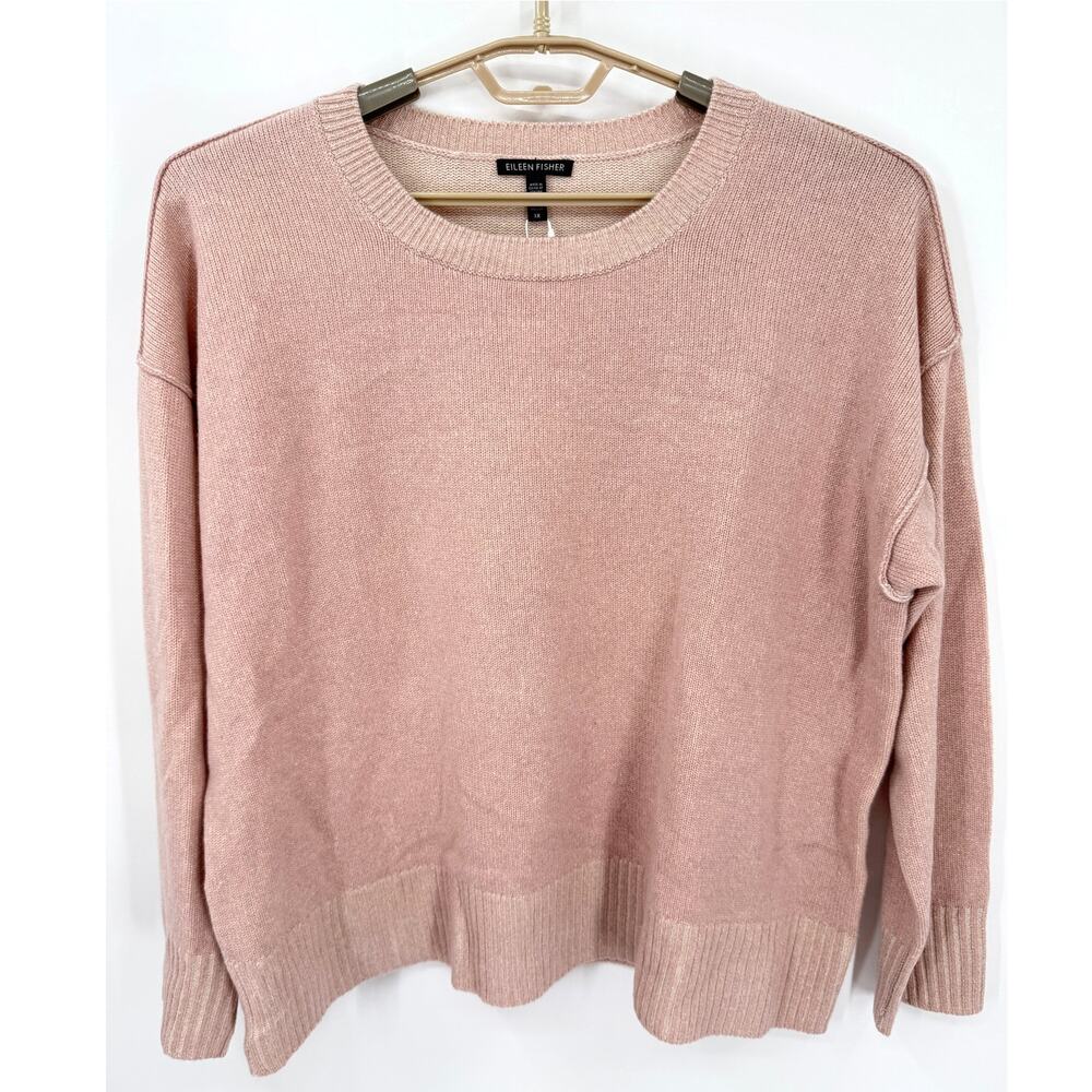 Eileen Fisher Cashmere Sweater Boxy Oversized Sugarplum Size 1X NWT